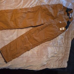 Men's Brown Insulated Bibs